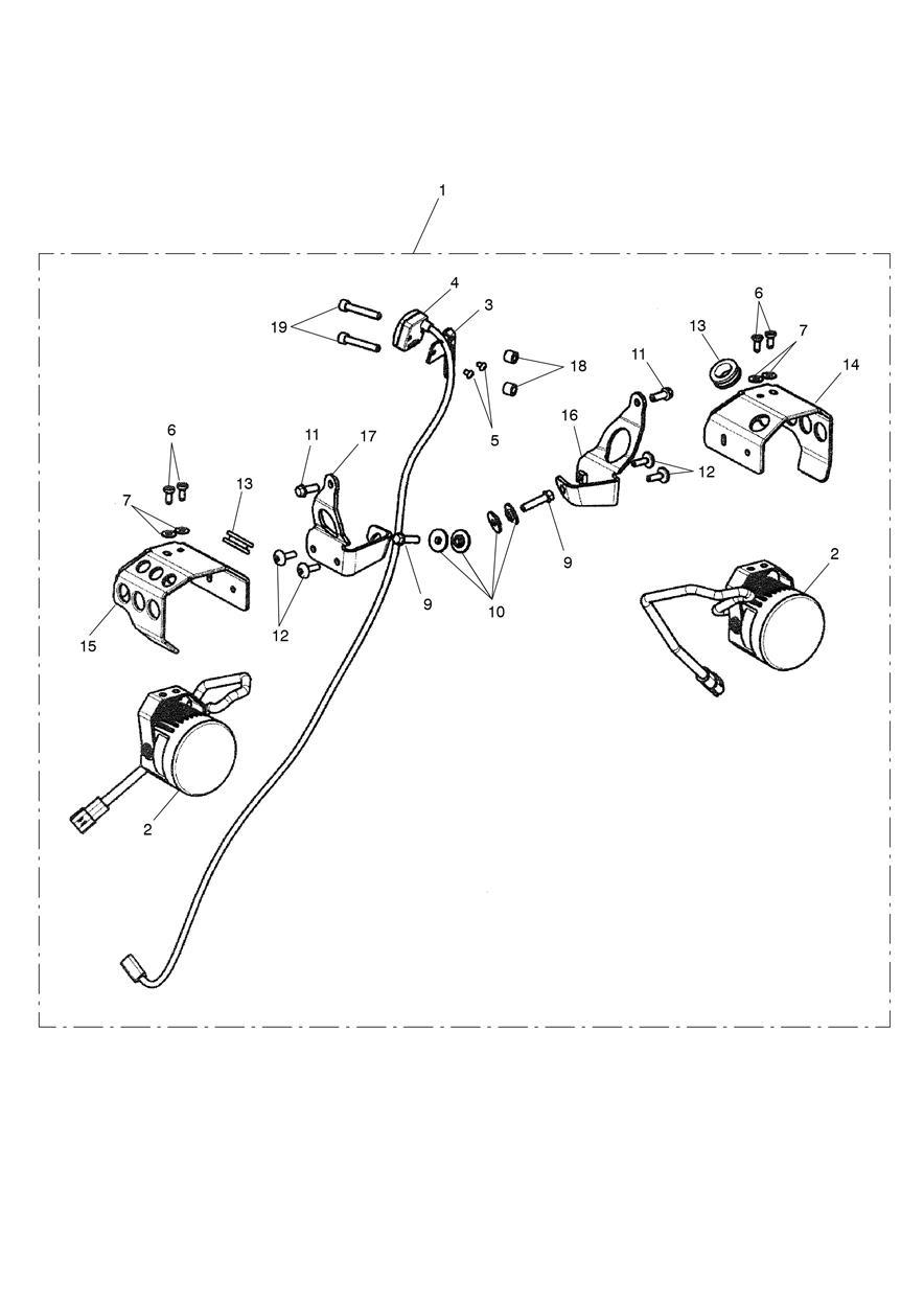 Fog Light Kit, LED exploded diagram