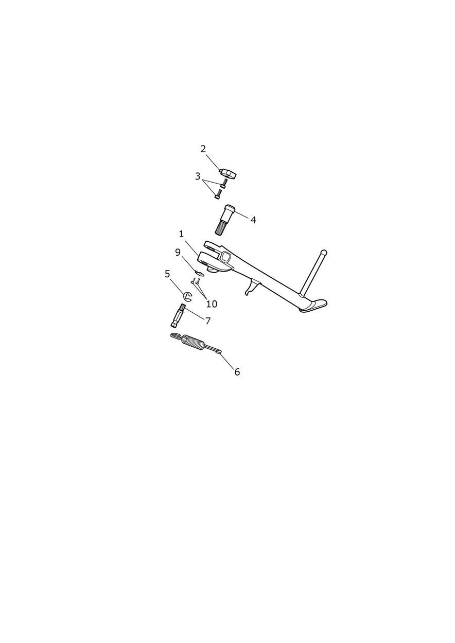 Sidestand exploded diagram