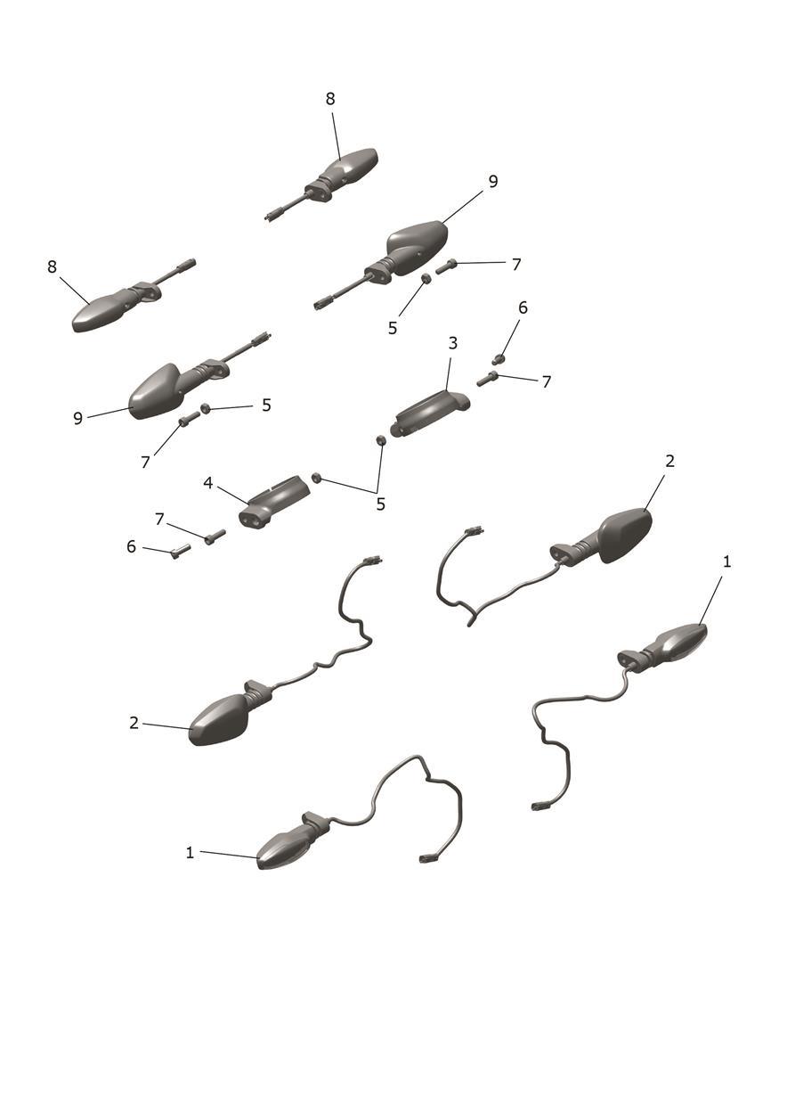 Indicators exploded diagram
