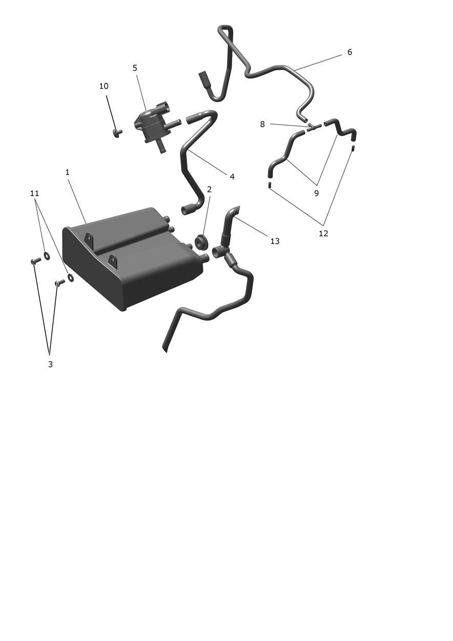 Evap System exploded diagram