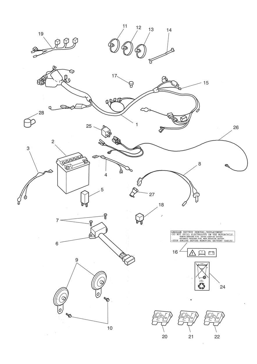 Electrical Equipment exploded diagram