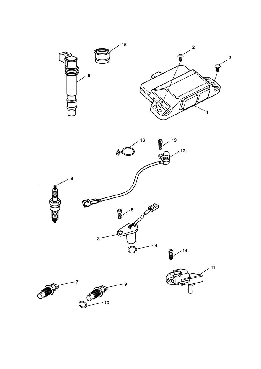 Engine Management System exploded diagram