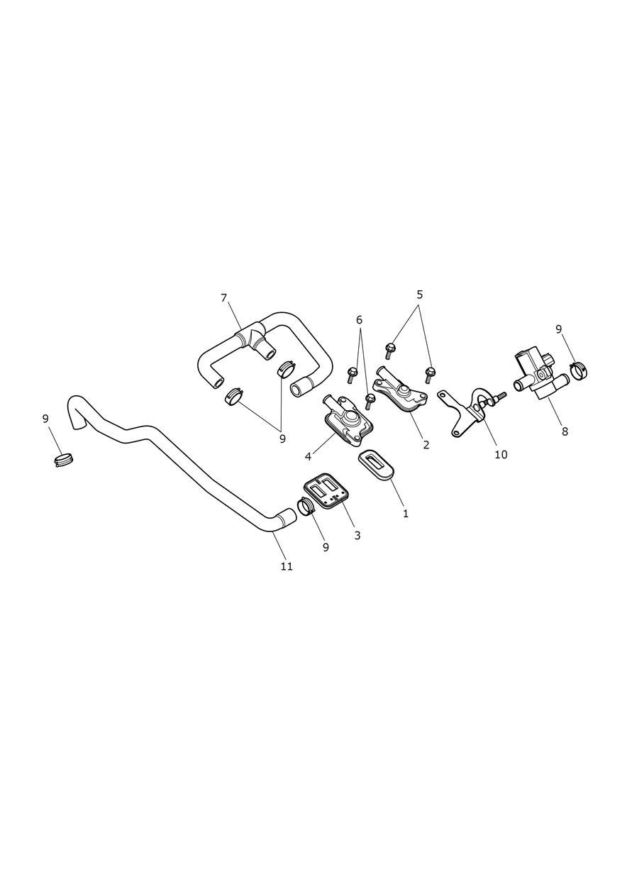 Emissions Control exploded diagram