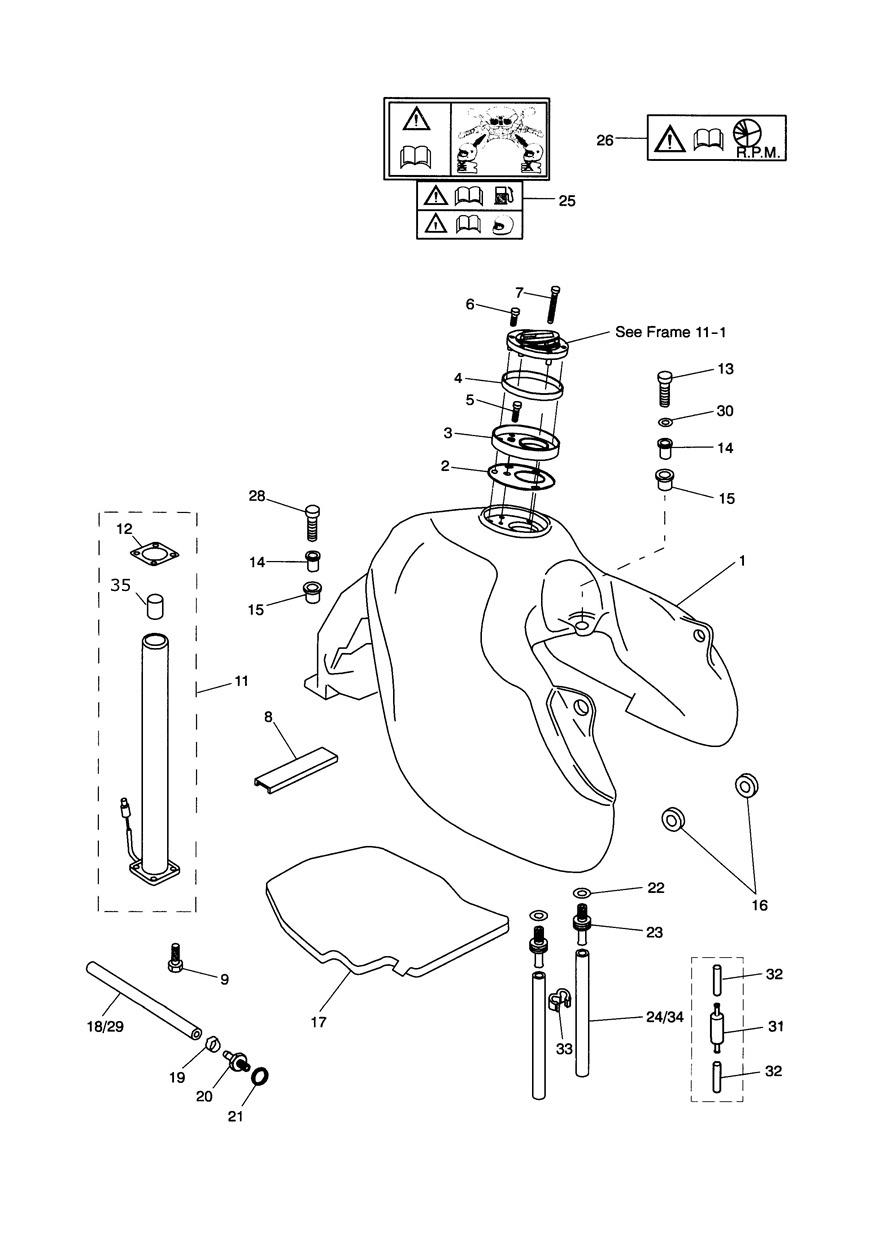 Fuel Tank & Fittings exploded diagram