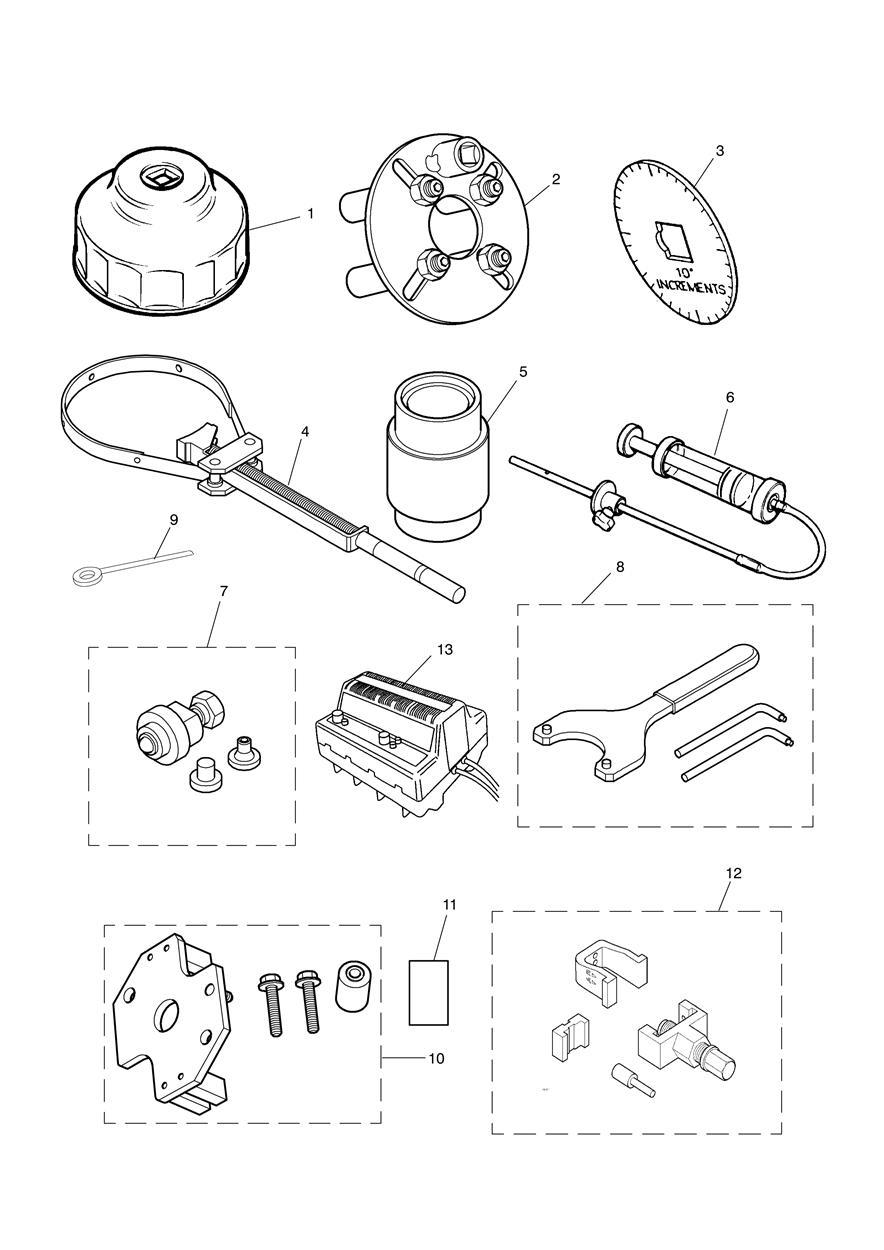 Service Tools exploded diagram