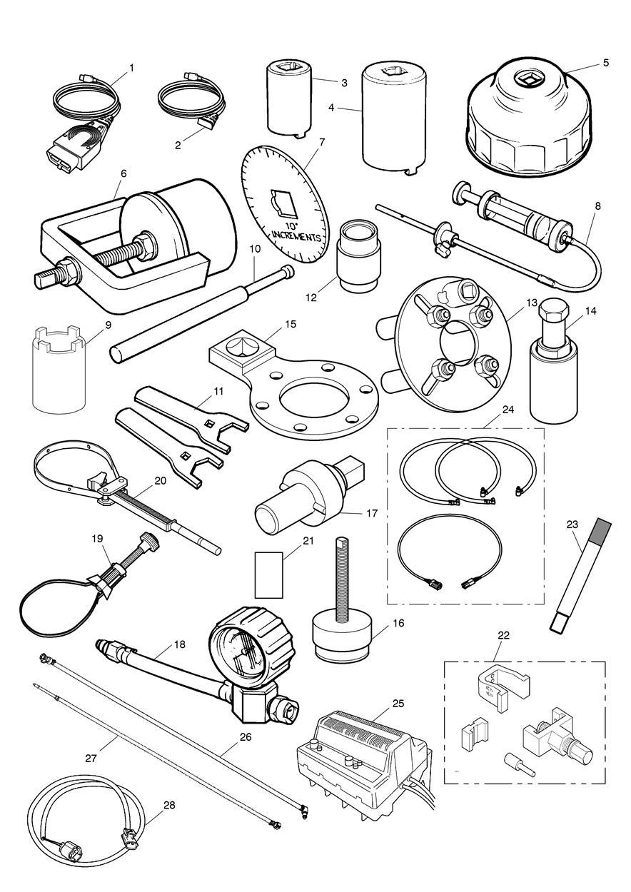 Service Tools exploded diagram