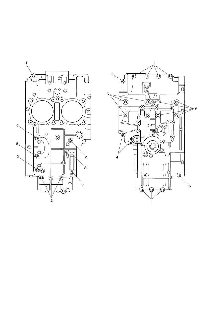 CrankCase Bolts exploded diagram
