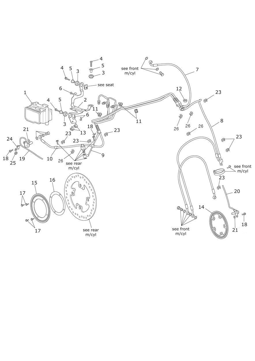 ABS System exploded diagram