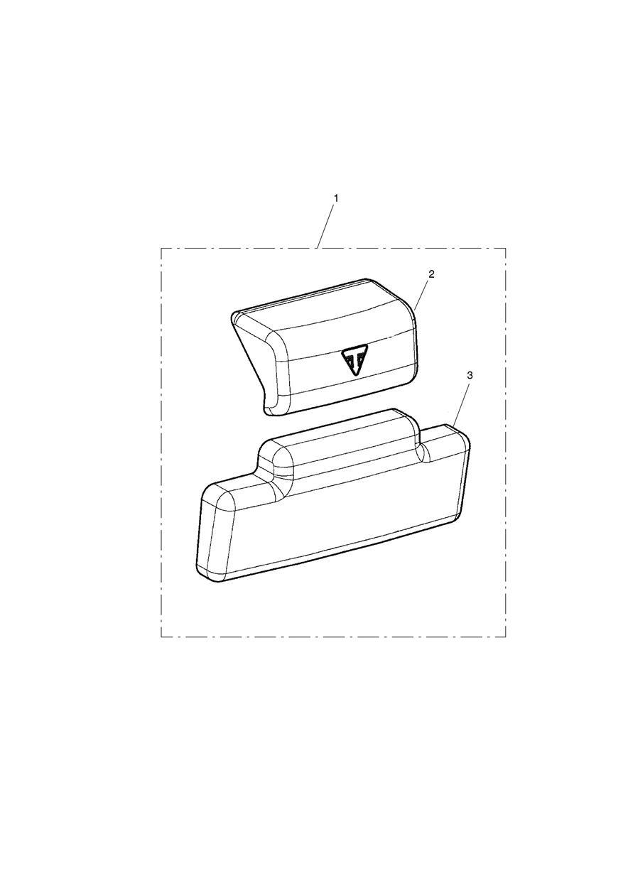 Top Box, Back Rest Kit exploded diagram