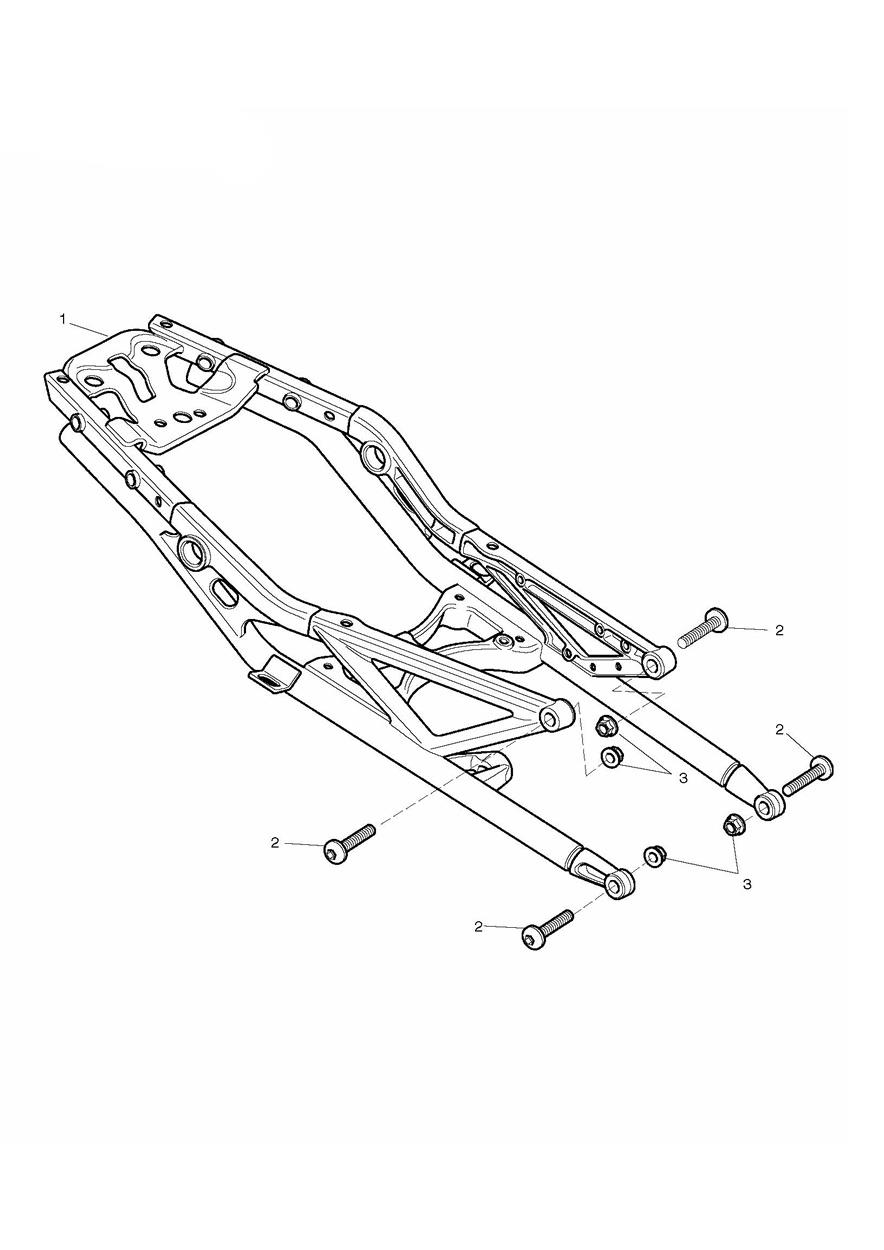 Rear Sub-Frame & Fittings exploded diagram
