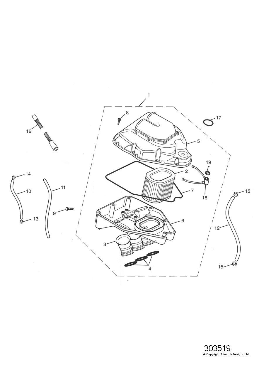 Airbox exploded diagram