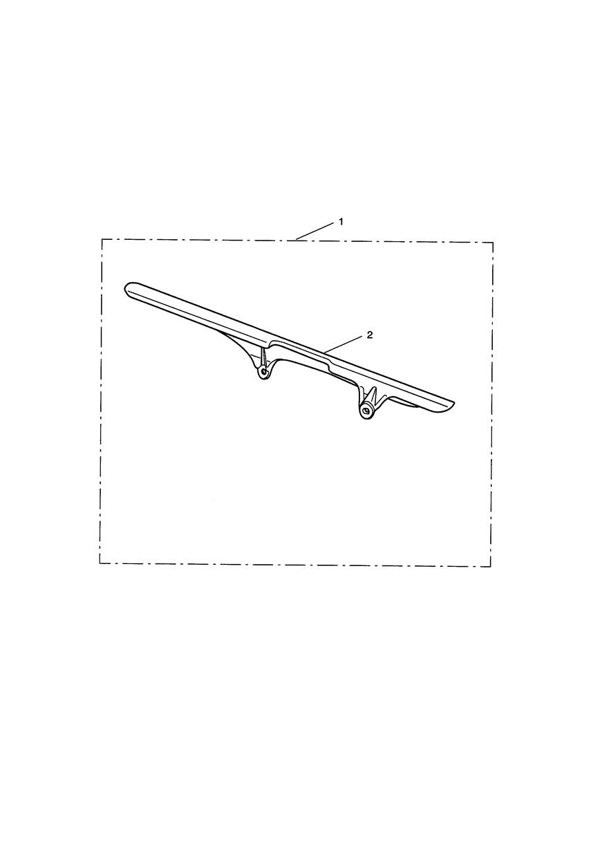 Upper Chain Guard, Carbon Fibre exploded diagram