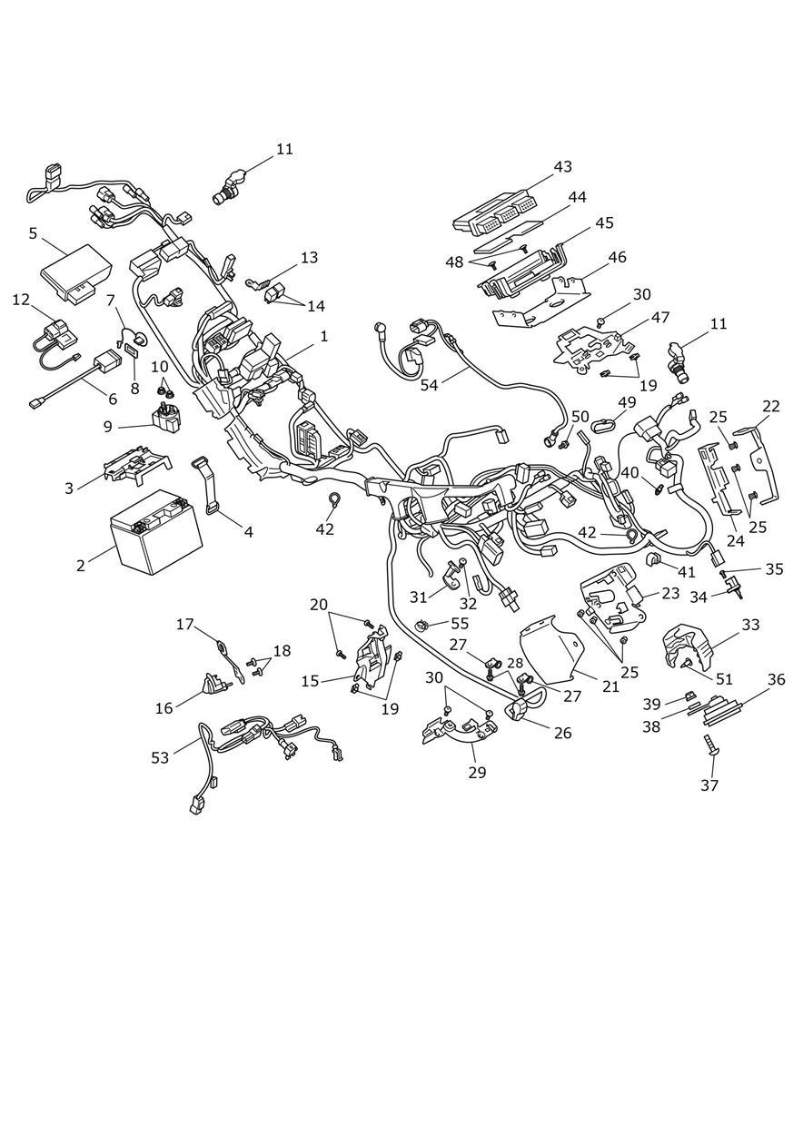Electrical Section exploded diagram