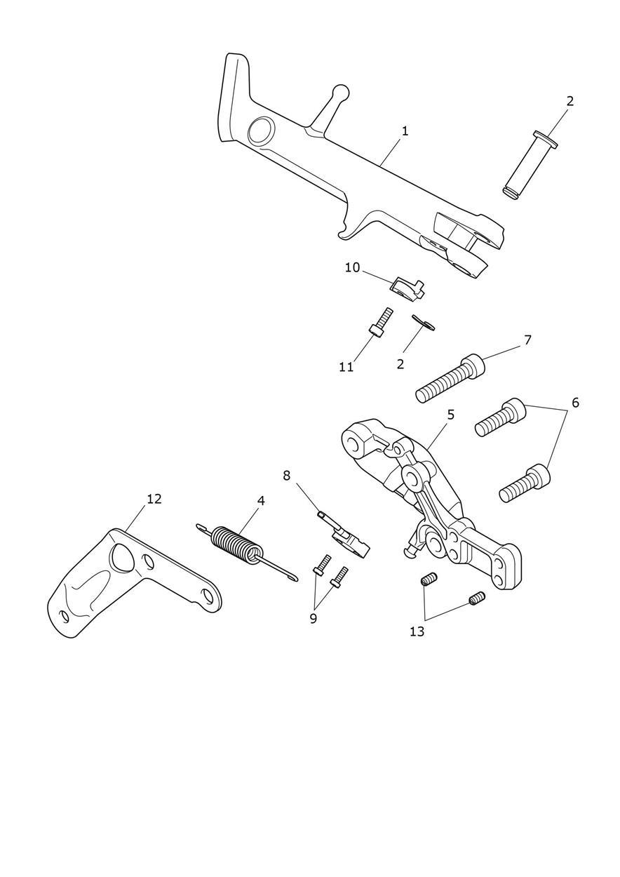 Sidestand exploded diagram
