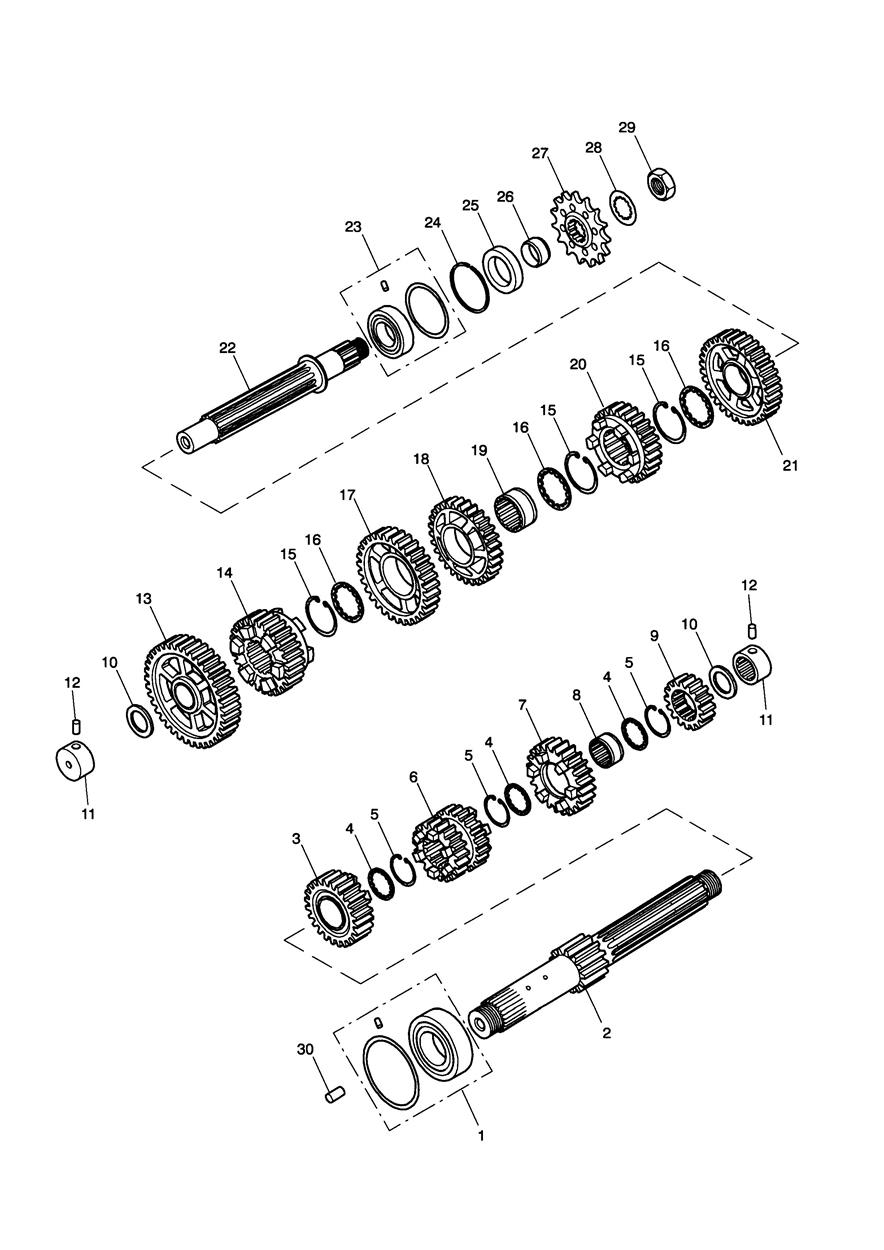 Transmission exploded diagram
