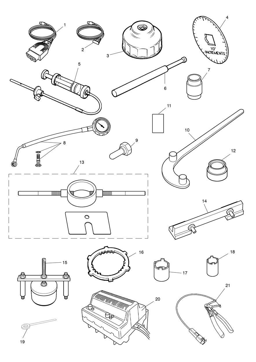 Service Tools exploded diagram