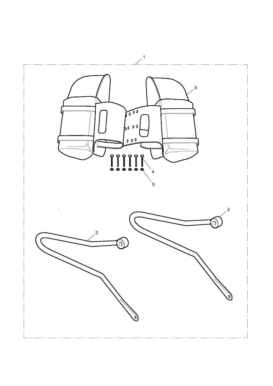 Leather Pannier Kit exploded diagram