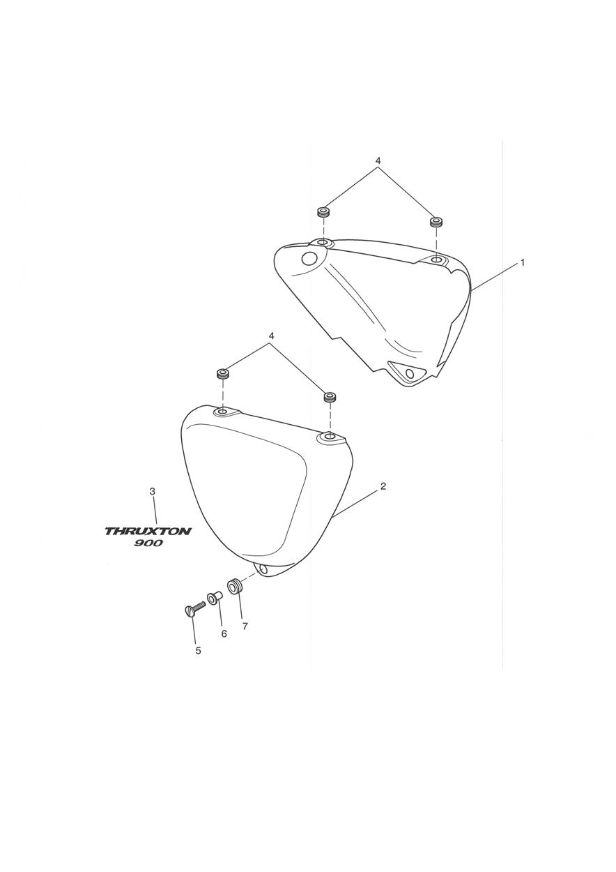 Bodywork - Side Panels exploded diagram