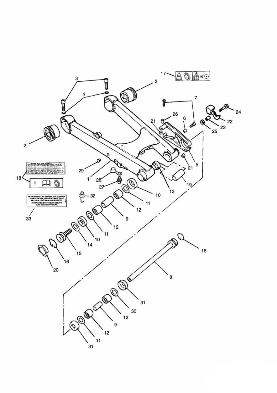 Swinging Arm exploded diagram
