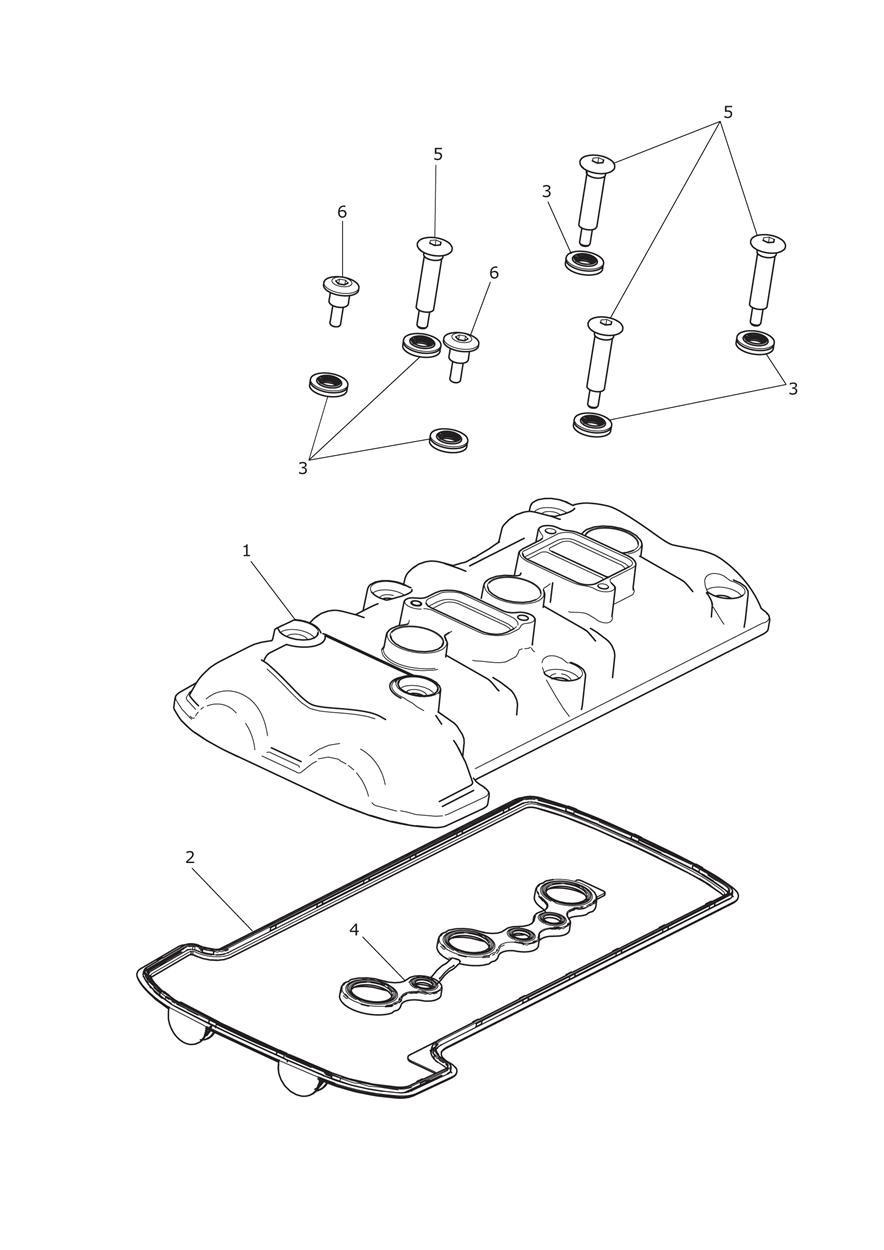 Cam Cover exploded diagram