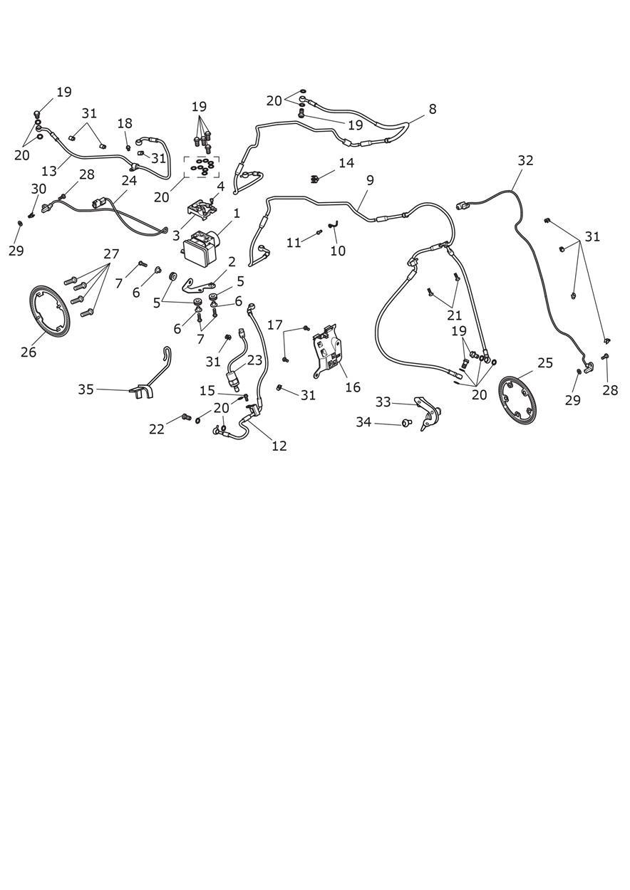 ABS System exploded diagram