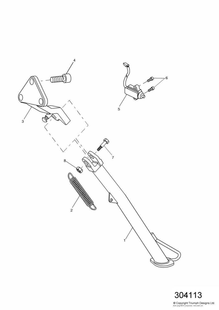 Side Stand exploded diagram