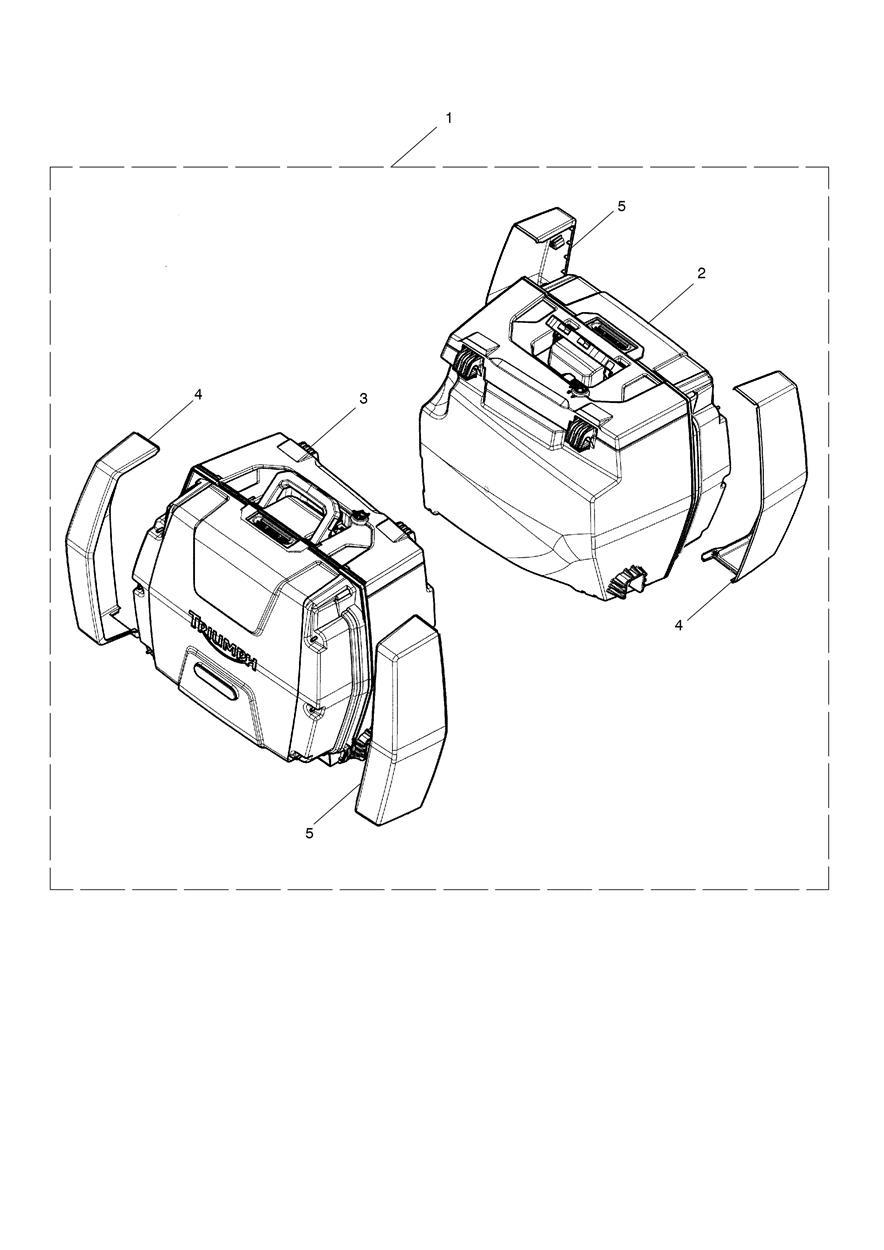2 Box Pannier Kit, KL Key exploded diagram
