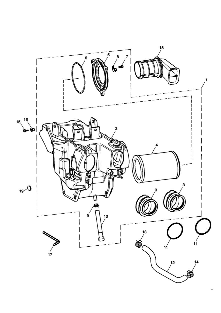 Airbox exploded diagram