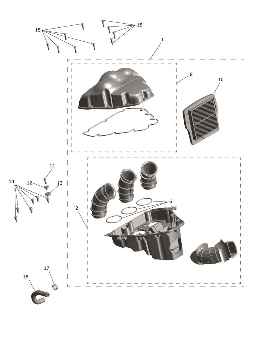 Airbox Assembly exploded diagram