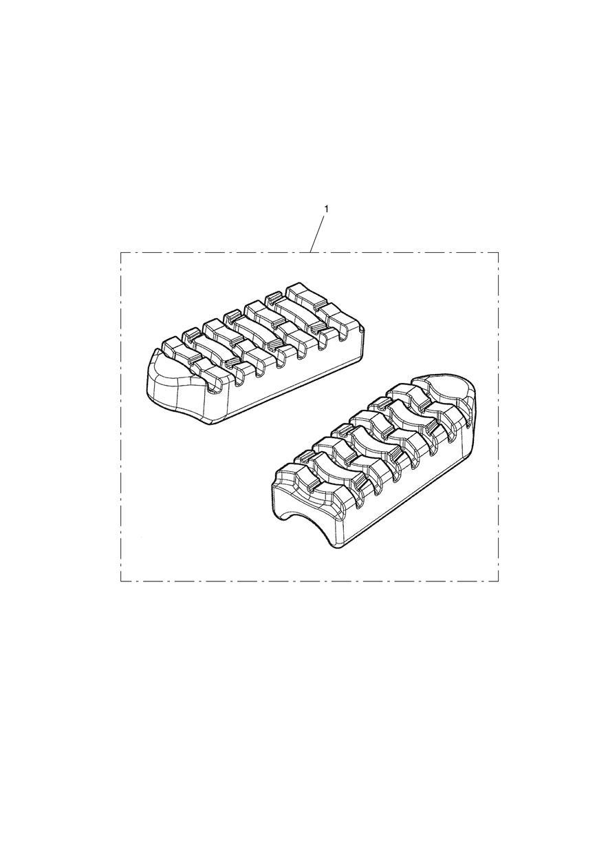 Footpeg Rubber Kit exploded diagram