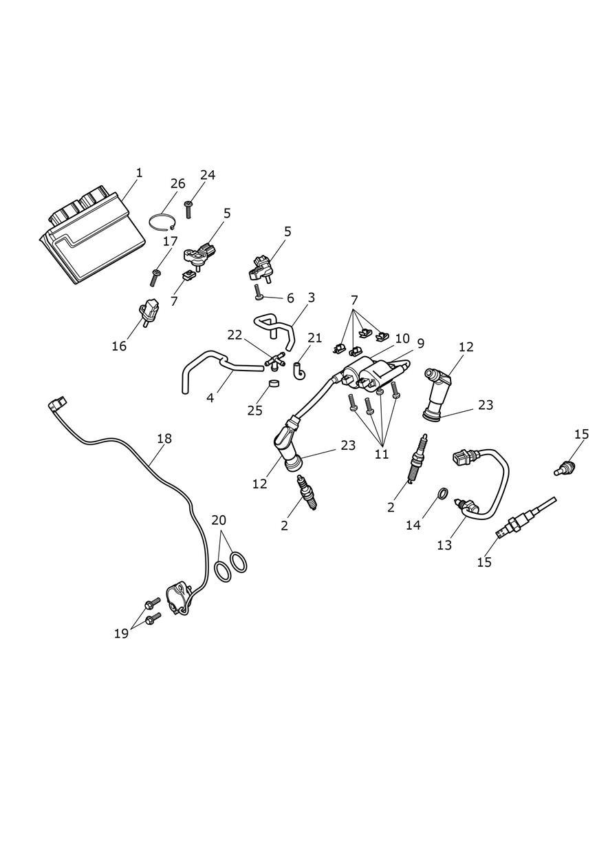 Engine Management System exploded diagram
