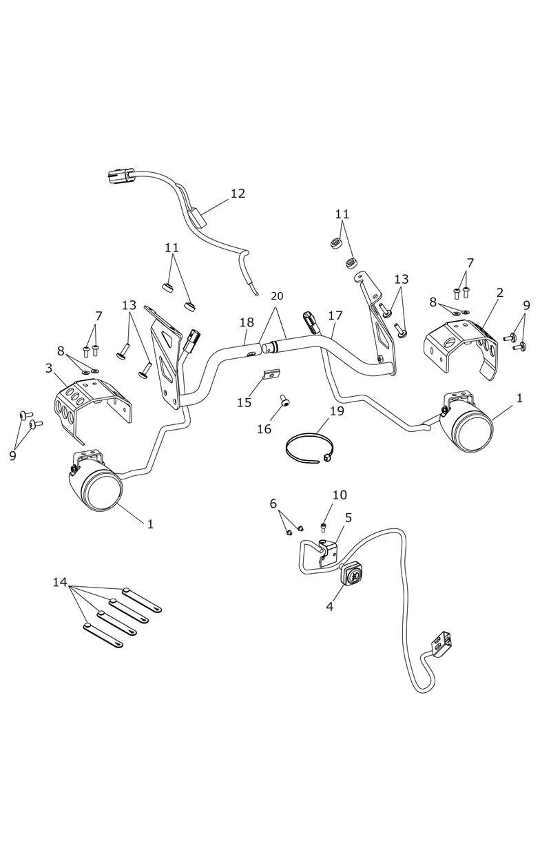 Fog Lamps exploded diagram