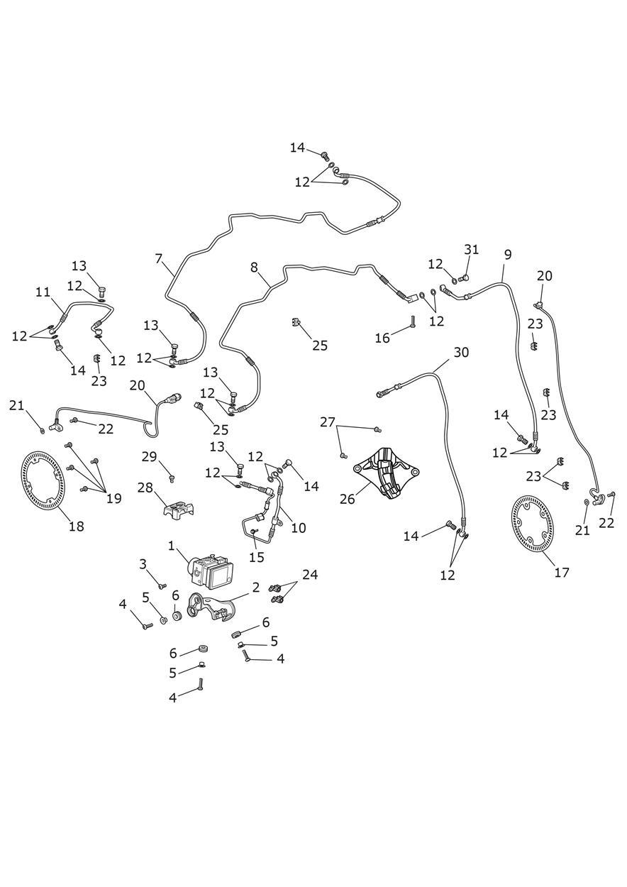 ABS System exploded diagram