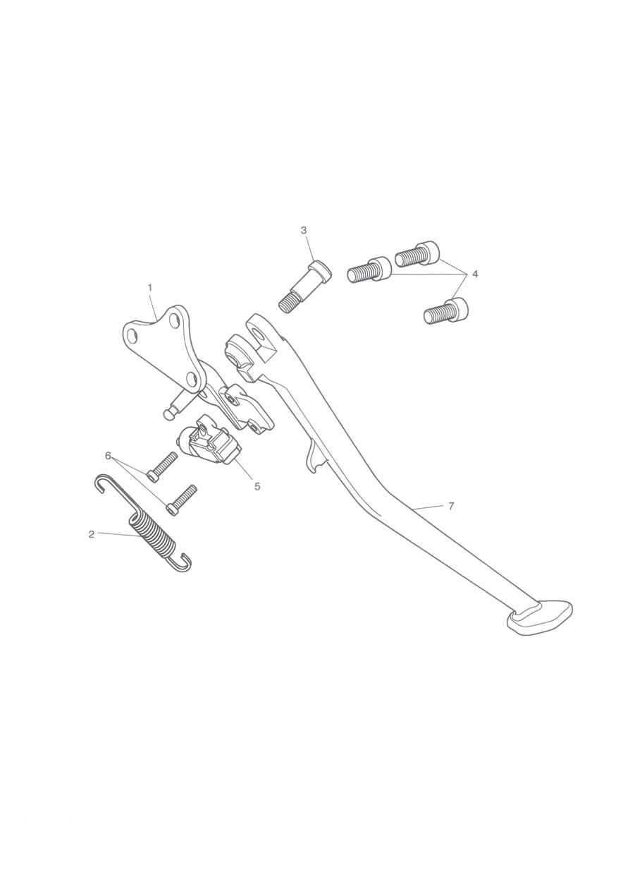 Sidestand exploded diagram
