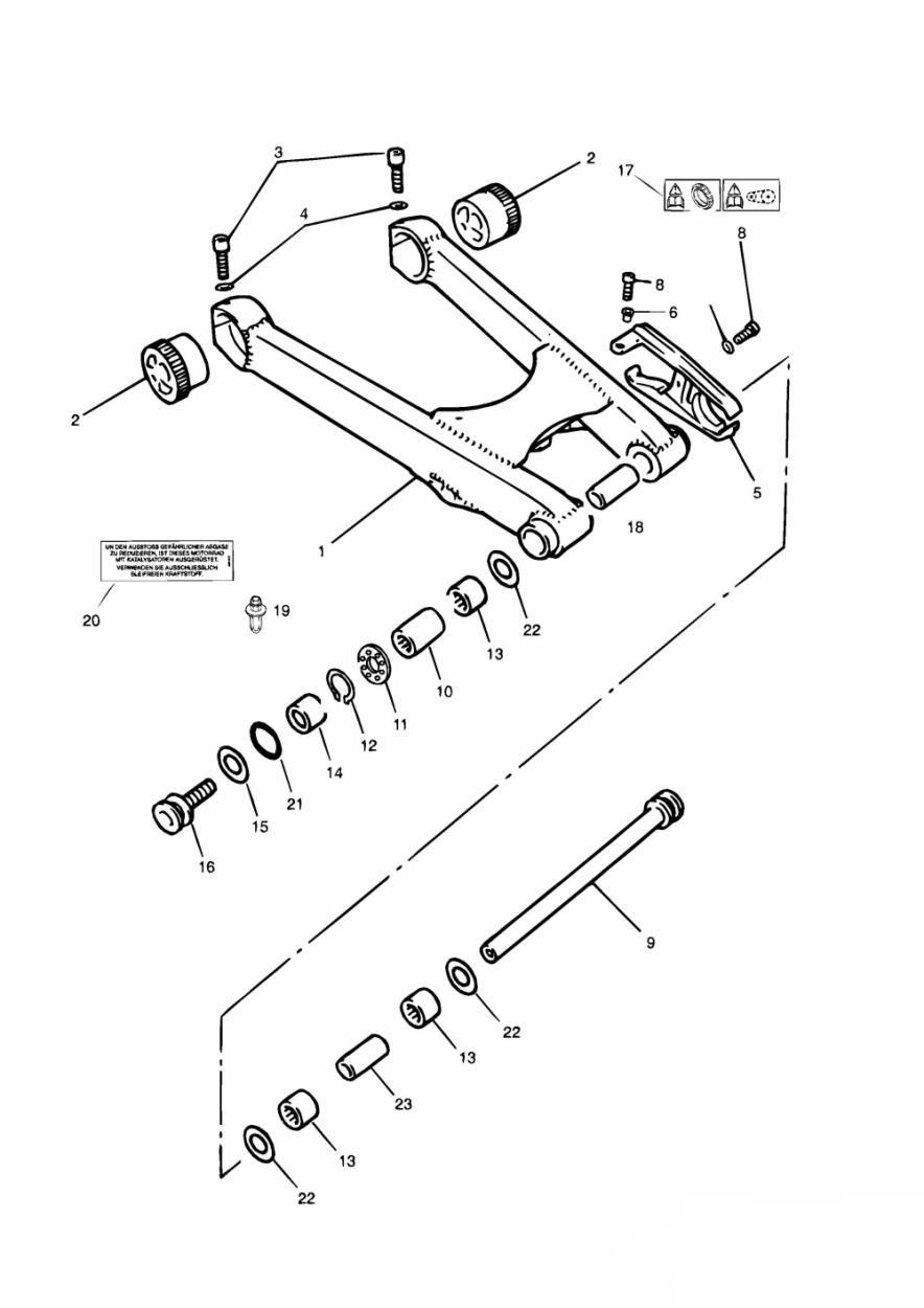 Swinging Arm exploded diagram