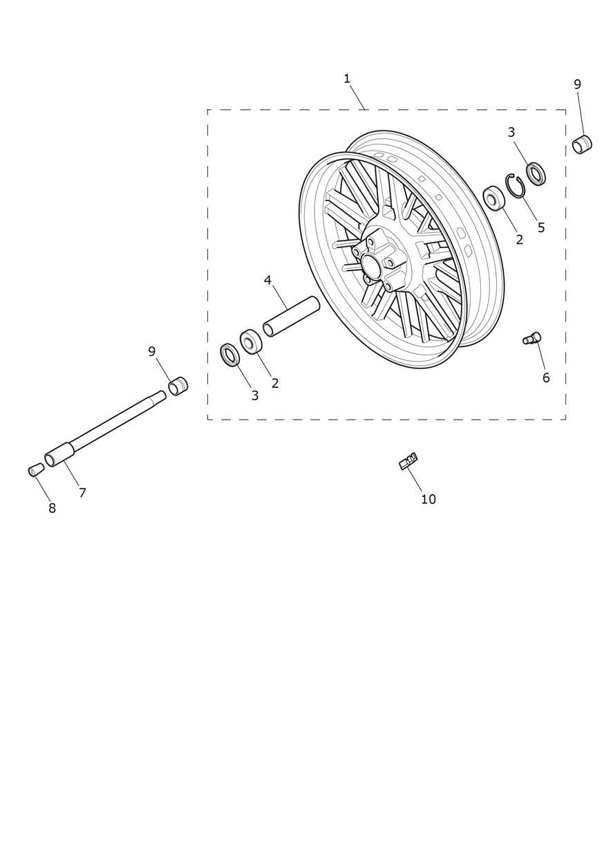 Front Wheel exploded diagram