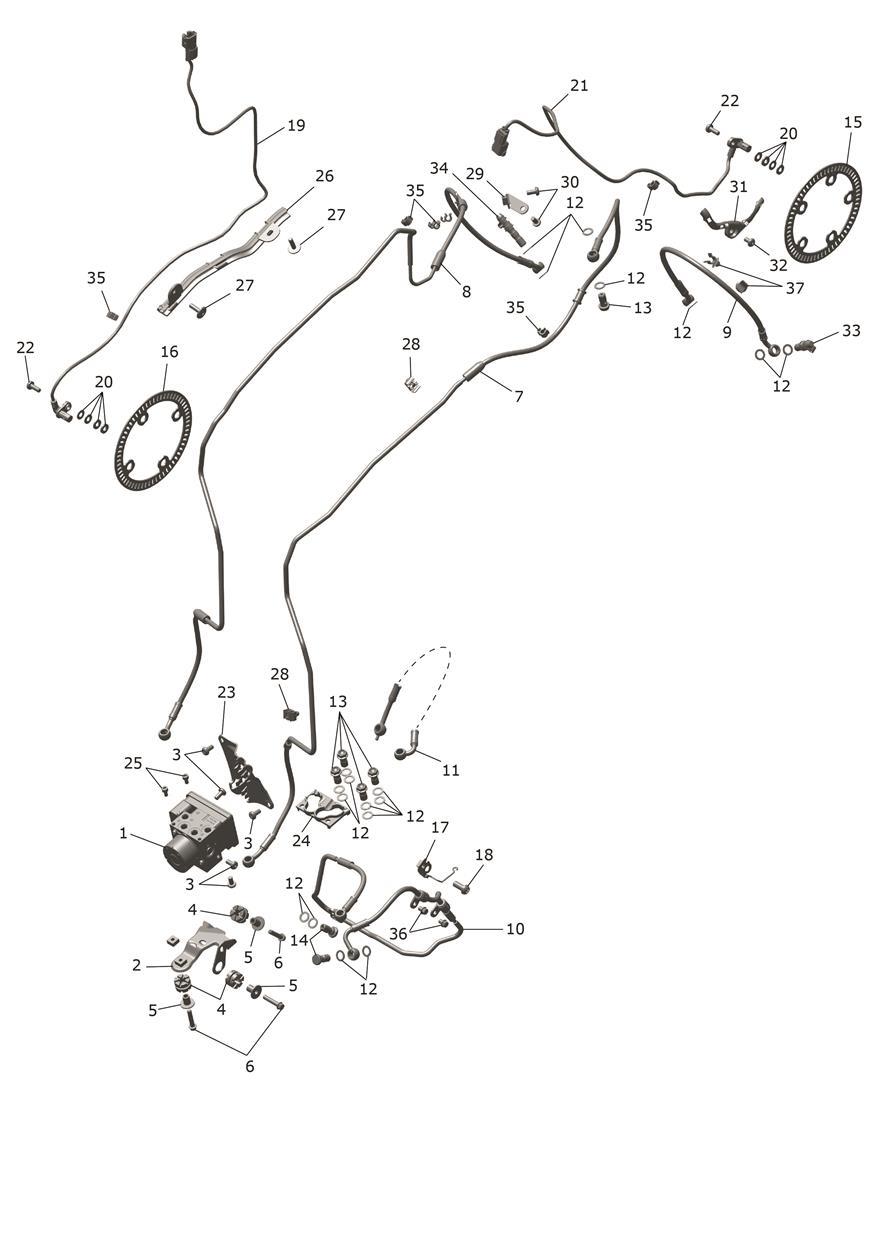ABS System exploded diagram