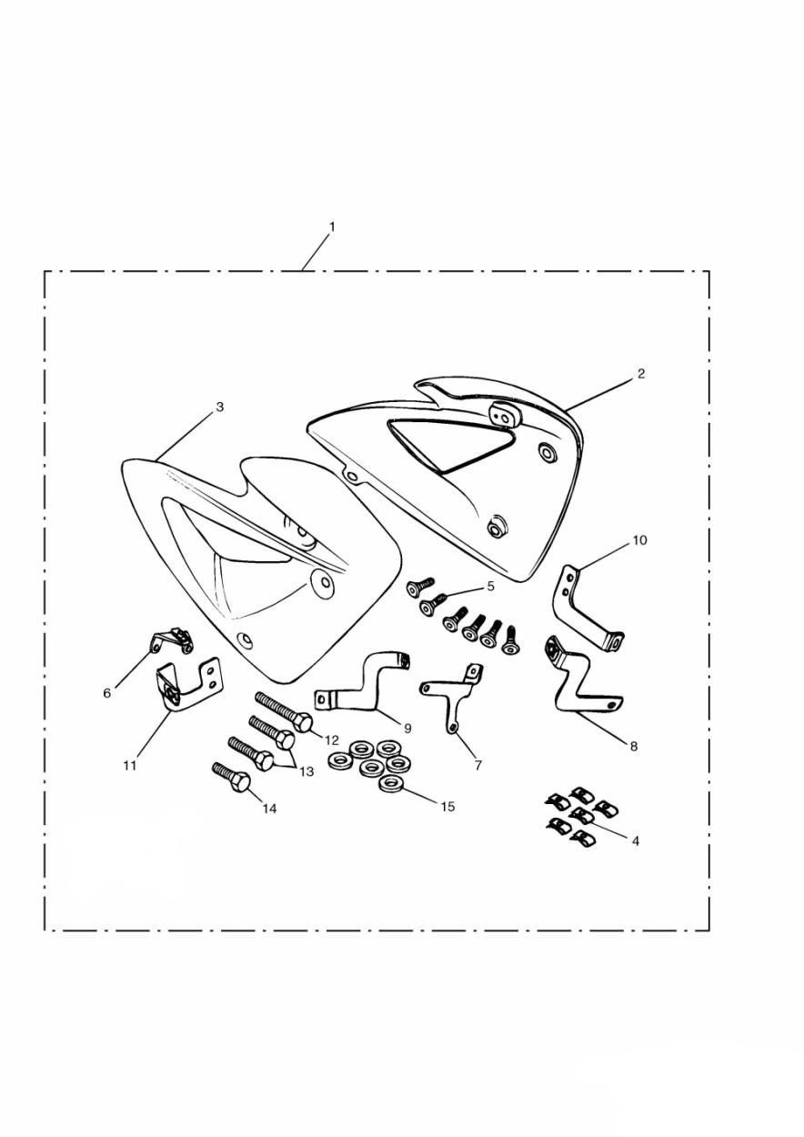 Rad Cowl Kit exploded diagram