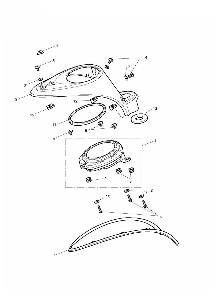 Instruments exploded diagram