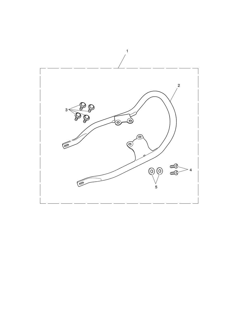 Grab Rail Kit, Black exploded diagram