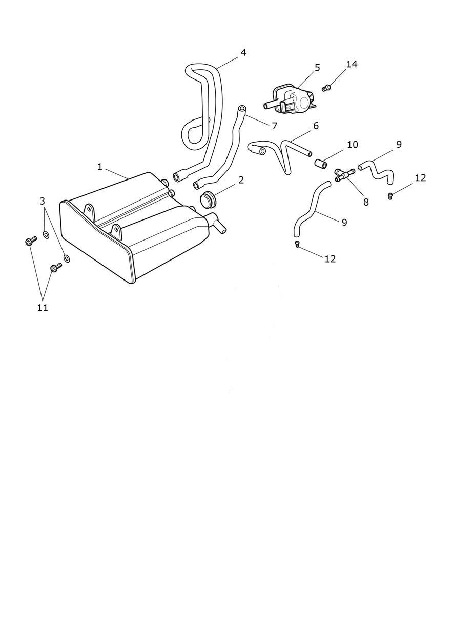 Evap System exploded diagram