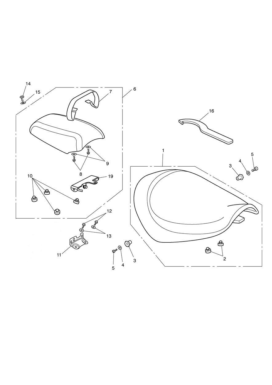 Seat exploded diagram