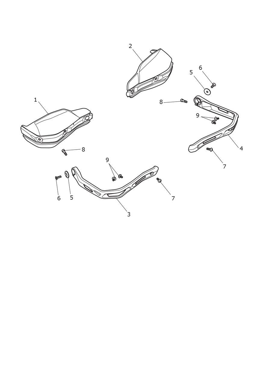 Handguards exploded diagram