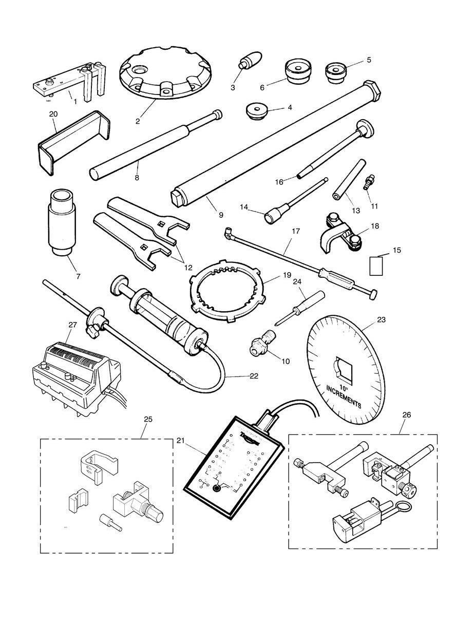 Service Tools exploded diagram