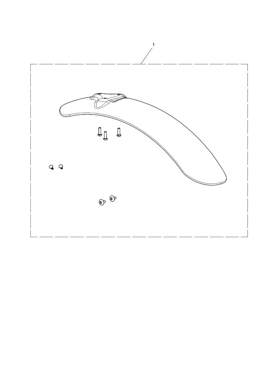 Front Mudguard, High exploded diagram