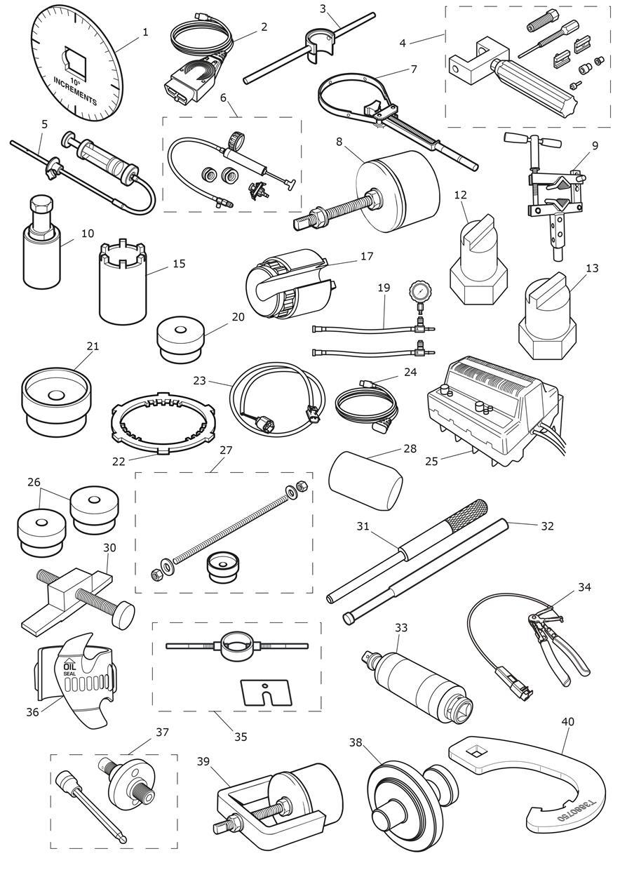 Service Tools exploded diagram