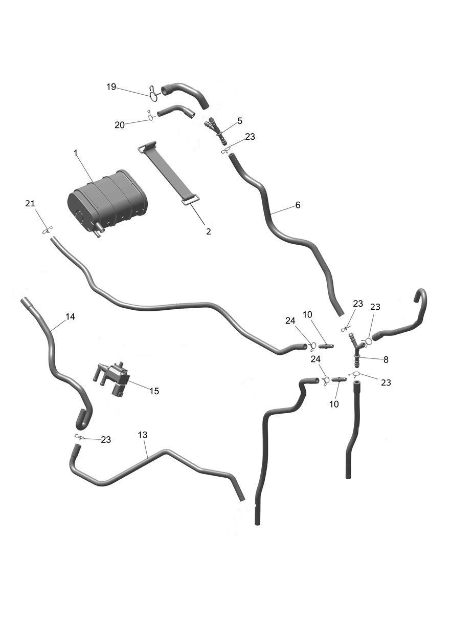 Evap System - US Only exploded diagram