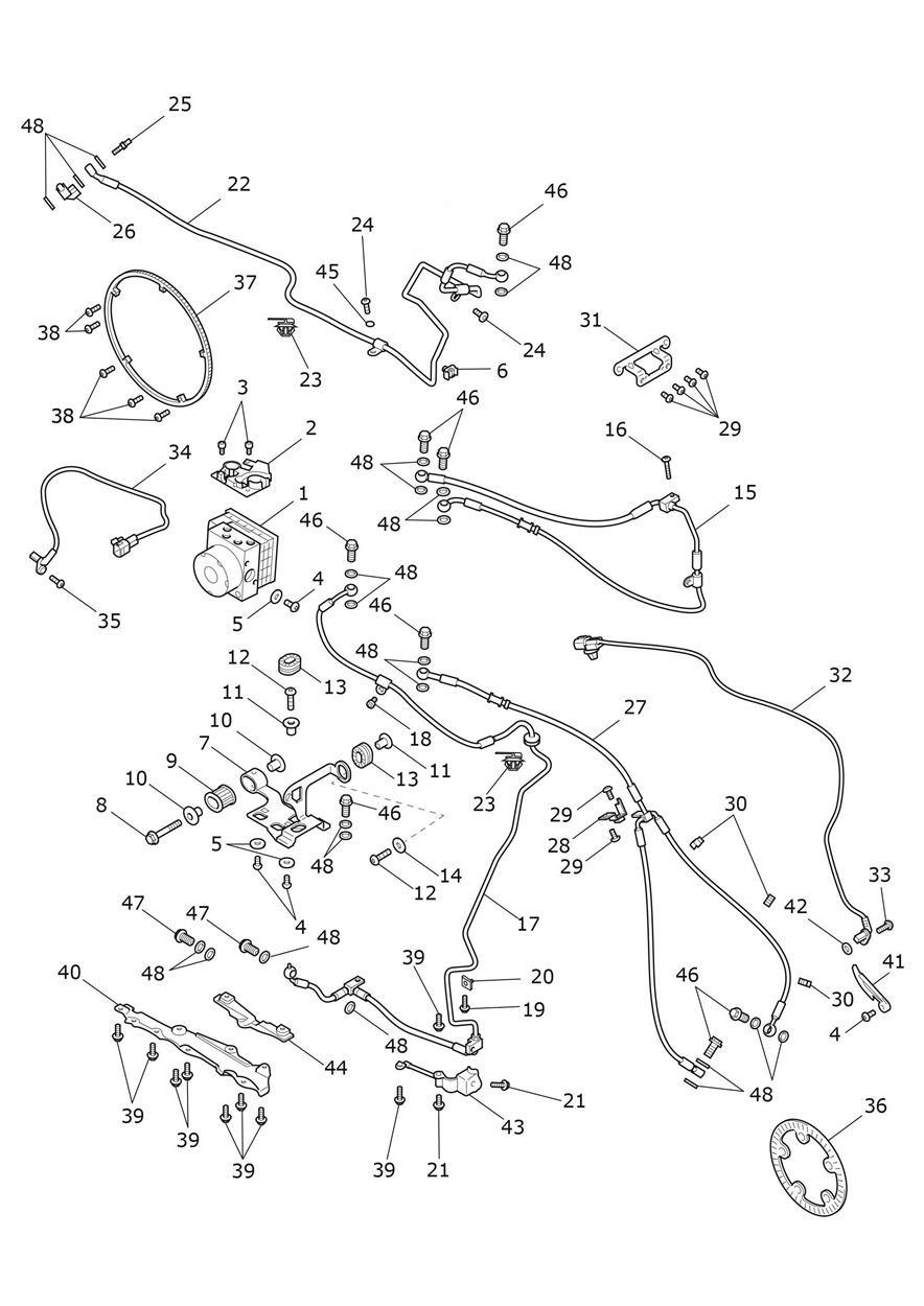 ABS System exploded diagram