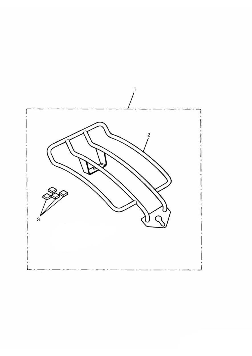 Pillion Rack Kit exploded diagram