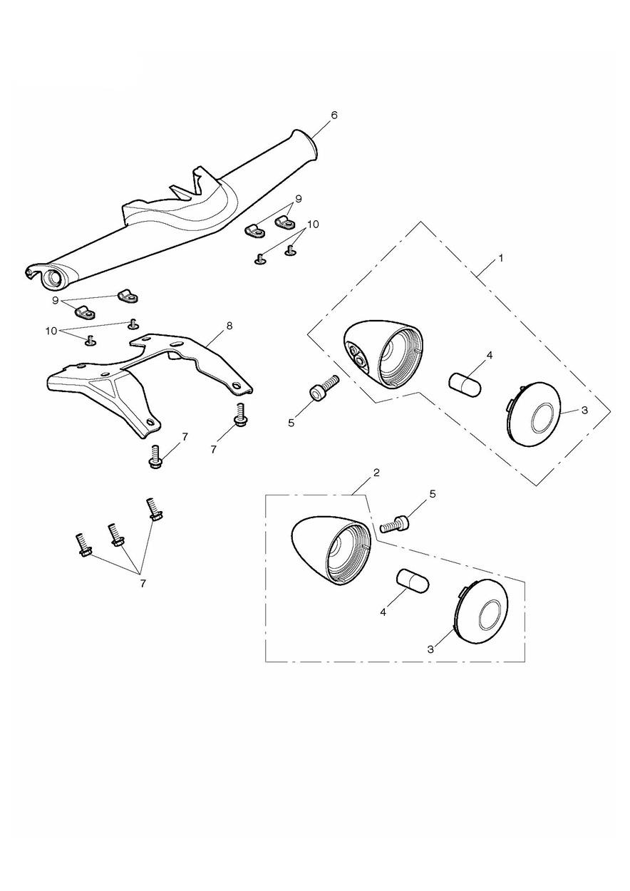 Front Indicators exploded diagram